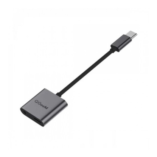 QGeeM QG-UH02-2 Type C to PD Charger and 3.5mm Audio adapter