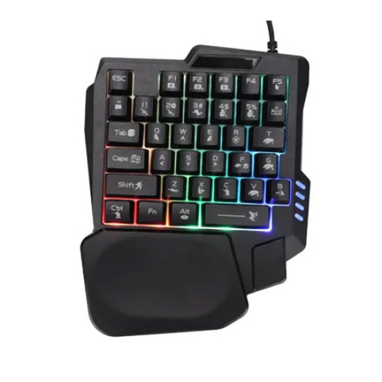 Jedel K601 Single Hand RGB Gaming Keyboard