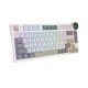 Royal Kludge N80 Low-Profile Tri-Mode RGB Mechanical Keyboard Pearly Dawn