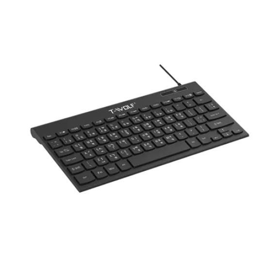 T-WOLF K220 Wired Keyboard with Bangla