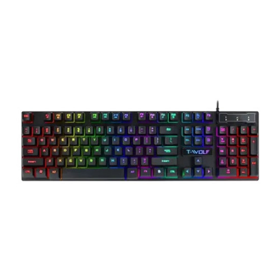 T-Wolf T20 Wired RGB Gaming Keyboard