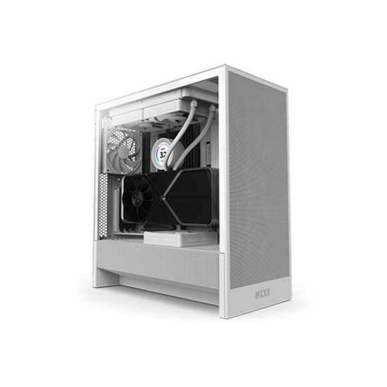 NZXT H5 Flow 2024 Compact Mid-tower Airflow Casing White