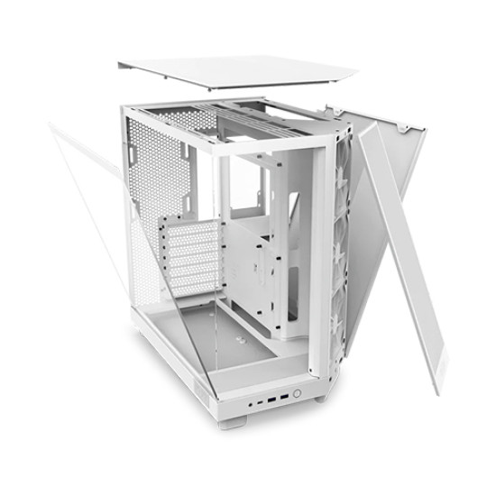 NZXT H6 Flow 2023 Compact Dual-Chamber Mid-tower Airflow Casing White NZXT H6 Flow 2023 Compact Dual-Chamber Mid-tower Airflow Casing White