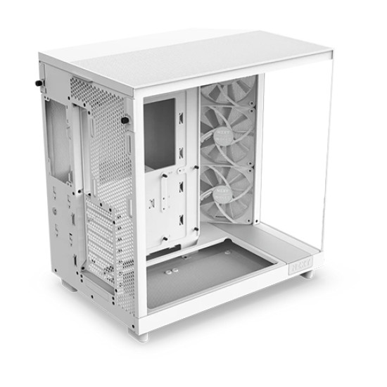 NZXT H6 Flow 2023 Compact Dual-Chamber Mid-tower Airflow Casing White NZXT H6 Flow 2023 Compact Dual-Chamber Mid-tower Airflow Casing White