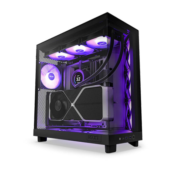 NZXT H6 Flow RGB 2023 Compact Dual-Chamber Mid-tower Airflow Casing