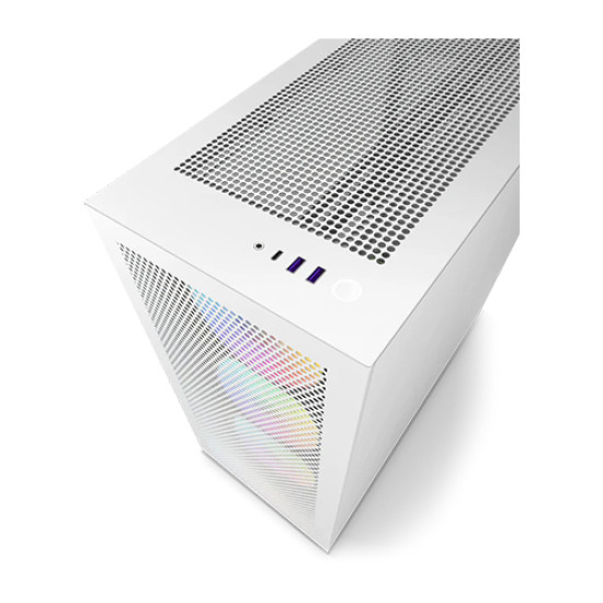 NZXT H7 Flow RGB 2023 Mid-Tower ATX Airflow Casing White NZXT H7 Flow RGB 2023 Mid-Tower ATX Airflow Casing White