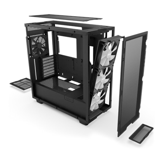 NZXT H7 Flow RGB ATX Mid-Tower Airflow Casing NZXT H7 Flow RGB ATX Mid-Tower Airflow Casing