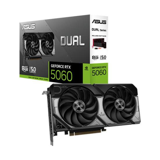 ASUS Dual GeForce RTX 5060 8GB GDDR7 Graphics Card ASUS Dual GeForce RTX 5060 8GB GDDR7 Graphics Card