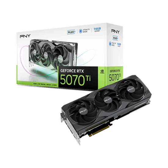 PNY GeForce RTX 5070 Ti 16GB GDDR7 Triple Fan Graphics Card