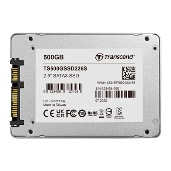 Transcend 225S 500GB 2.5 Inch SATA III SSD