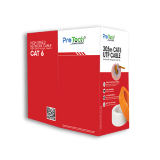 Pro Tech PTN-C6-CCAM-IN-OR 305M CAT6 UTP Cable Orange Pro Tech PTN-C6-CCAM-IN-OR 305M CAT6 UTP Cable Orange