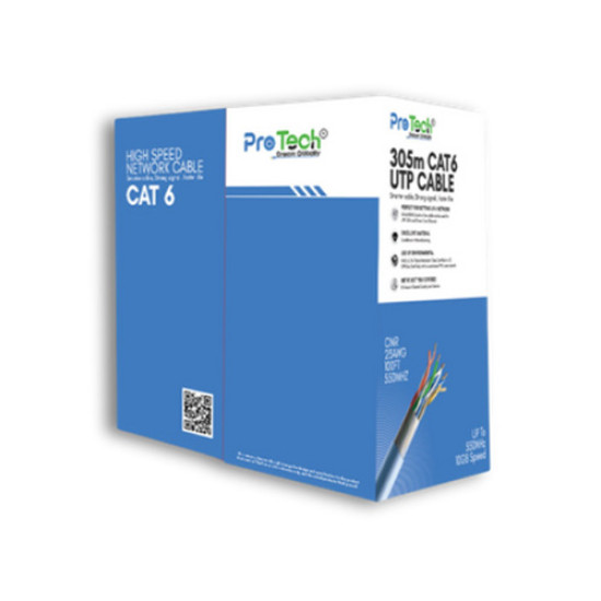 Pro Tech PTN-C6-CCAM-IN-WH 305M CAT6 UTP Cable White Pro Tech PTN-C6-CCAM-IN-WH 305M CAT6 UTP Cable White