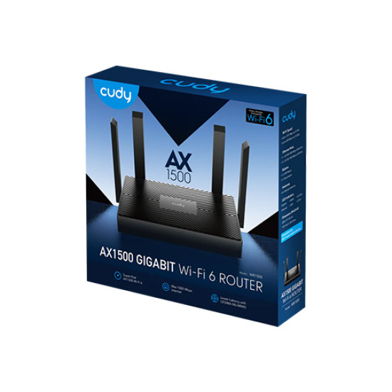 Cudy WR1500 AX1500 Dual Band WiFi 6 Mesh Router