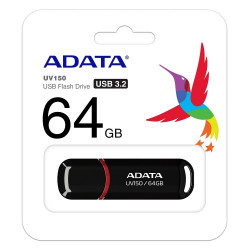 Adata UV150 64GB USB 3.2 Gen Up to 100 MB/s read Block Color Pen Drive