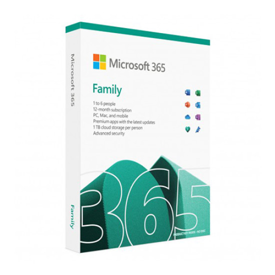 Microsoft 365 Family For 6 User (1 Year Subscription)